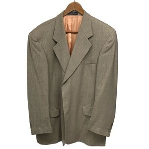 Gianfranco Ruffini Italy Sport Coat 42R Tan Small Check